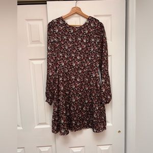 Floral long sleeve dress